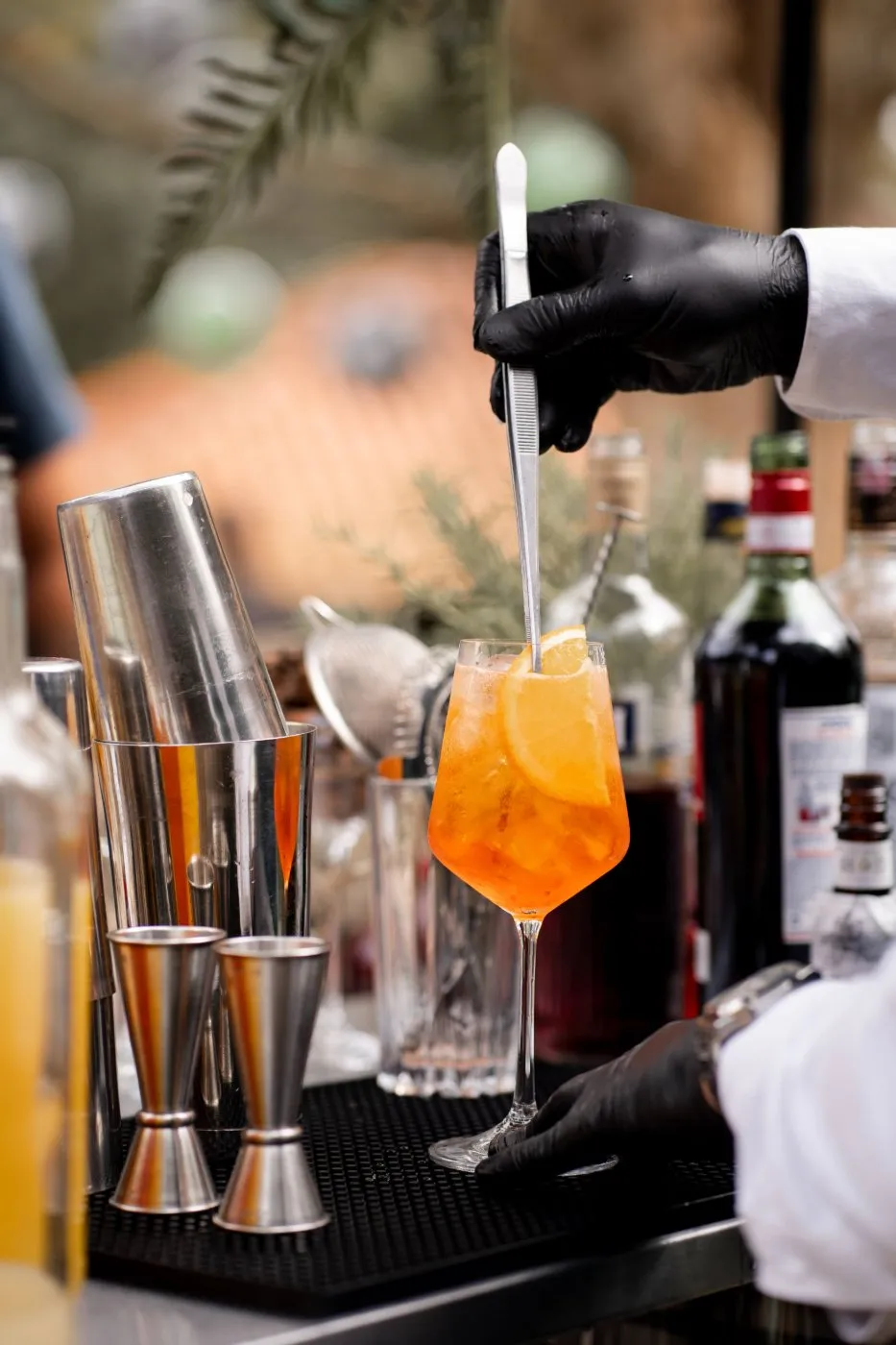 Preparo de spritz
